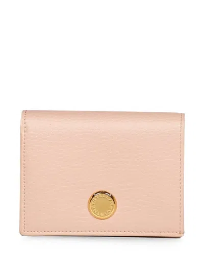 Stella Mccartney Alter Mat Logo-medal Wallet In Pink