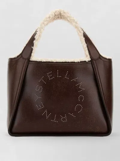 Stella Mccartney Alter Mat Small Crossbody Shopping Bag In Burgundy