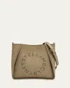 Stella Mccartney Alter Suede Piped Crossbody Bag In Brown