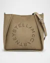 Stella Mccartney Alter Suede Piped Crossbody Bag In Brown