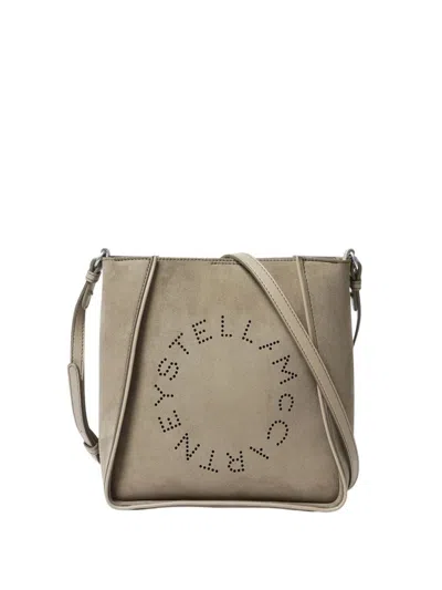 STELLA MCCARTNEY STELLA MCCARTNEY ALTER SUEDE SHOULDER BAG WITH PIPING DETAILS