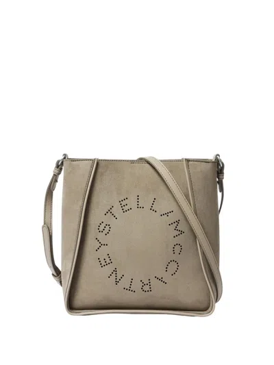 Stella Mccartney Alter Suede Shoulder Bag With Piping Details