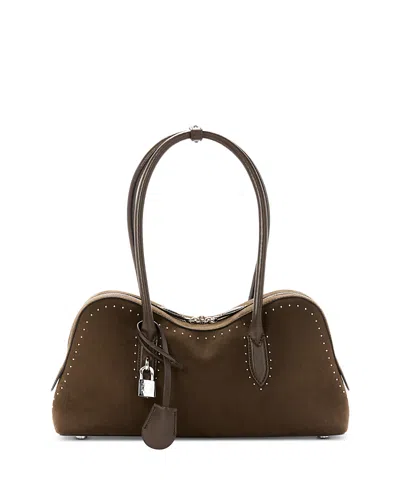 Stella Mccartney Alter Suede Tote In Brown