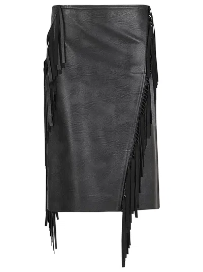 Stella Mccartney Midi Skirt In Black