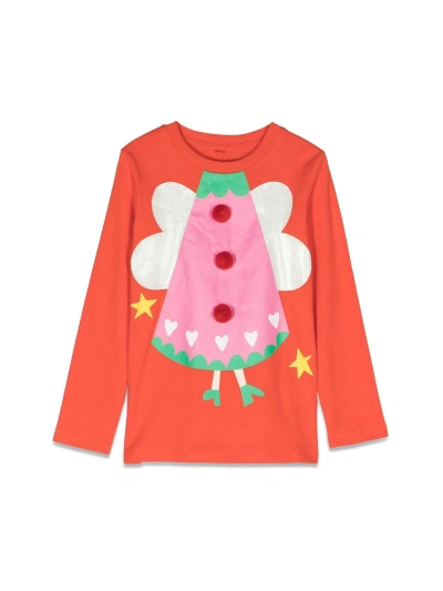 Stella Mccartney Kids' Angel M/l T-shirt In Red