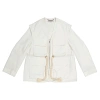 Stella Mccartney Ania Belted Utility Jacket In Cream