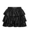 Stella Mccartney Black Solid Mini Skirt In Black