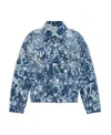 Stella Mccartney Animal Forest-print Denim Jacket In Blue