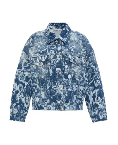 STELLA MCCARTNEY STELLA MCCARTNEY ANIMAL FOREST-PRINTED DENIM BUTTON-UP JACKET
