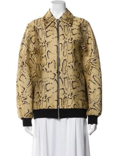 Pre-owned Stella Mccartney Animal Print Bomber Jacket In Multi