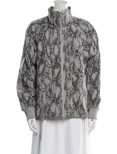 Pre-owned Stella Mccartney Animal Print Jacket In Gray