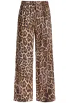 Shop Stella Mccartney Animal Print Pajama Style Pants