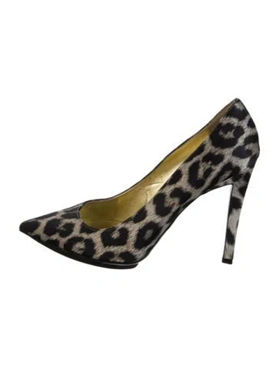 Pre-owned Stella Mccartney Animal Print Pumps In Green
