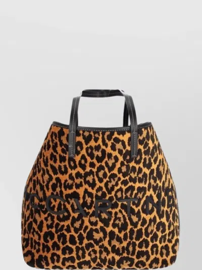 Stella Mccartney Animal Print Tote Bags With Dual Handles