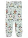 Stella Mccartney Animal-print Track Pants In Green
