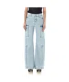 Stella Mccartney Cargo Jeans In Blue
