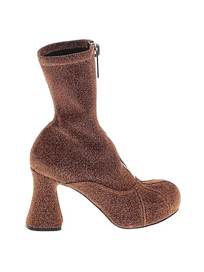 Pre-owned Stella Mccartney Ankle Boots In Brown