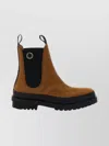 Stella Mccartney Ankle Boots With Elastic Side Panels In Brown