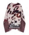 Stella Mccartney Stella Mc Cartney Appaloosa Jacquard Cape Sweater In Multicolor