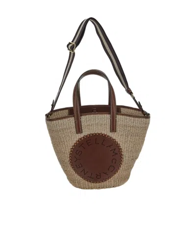Stella Mccartney Appliqué-logo Tote Bag In Multicolor