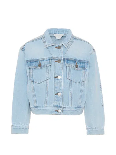 Stella Mccartney Kids Buttoned Denim Jacket In Blue
