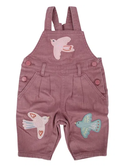 Stella Mccartney Babies' Appliqué-detail Dungaree In Pink