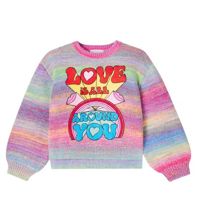 Stella Mccartney Kids' Appliqué Sweater In Multi