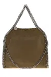 Stella Mccartney Army Green Shaggy Deer Mini Falabella Handbag In Green
