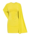 Stella Mccartney Asymmetrical Mini Dress In Yellow