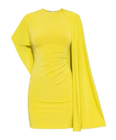 STELLA MCCARTNEY STELLA MCCARTNEY ASYMMETRIC CAPE MINI DRESS