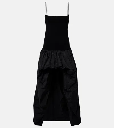 STELLA MCCARTNEY ASYMMETRIC CRÊPE AND JERSEY GOWN