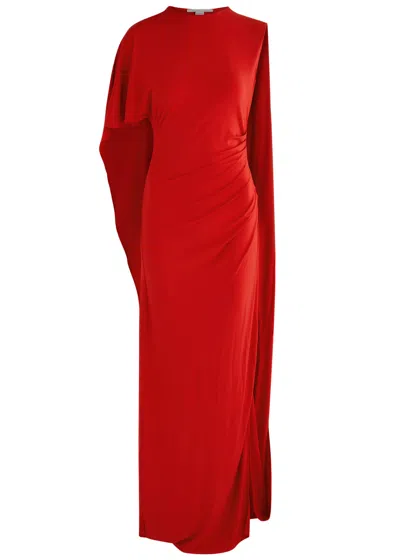 STELLA MCCARTNEY STELLA MCCARTNEY ASYMMETRIC DRAPED JERSEY GOWN