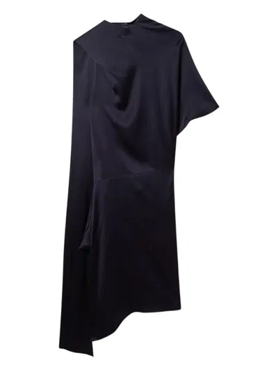 STELLA MCCARTNEY ASYMMETRIC DRAPED MIDI DRESS