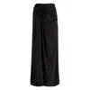 Stella Mccartney Asymmetric Draped Midi Skirt In Black