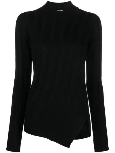 STELLA MCCARTNEY ASYMMETRIC-HEM KNIT JUMPER