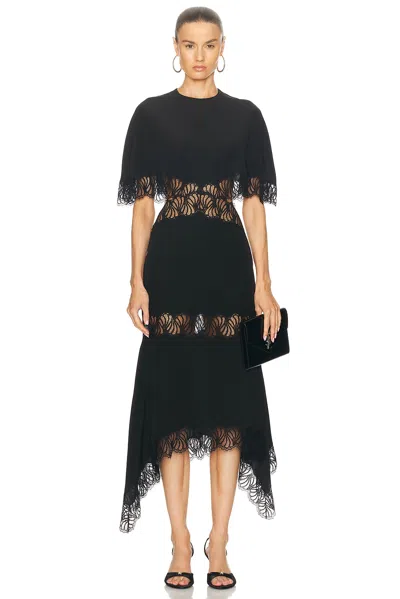 STELLA MCCARTNEY ASYMMETRIC LACE DRESS