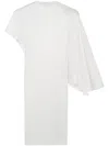 Stella Mccartney Pleated Baloon Sleeve Top In Nude & Neutrals