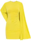 Stella Mccartney Asymmetrical Mini Dress In 黄色