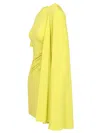 Stella Mccartney Asymmetrical Mini Dress In Yellow