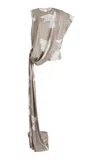 Stella Mccartney Asymmetric Printed Silk Top In Taupe