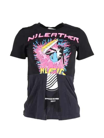 Pre-owned Stella Mccartney Asymmetric Printed T-shirt In Black