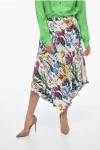 Stella Mccartney Asymmetric Rewild Flora Midi Skirt