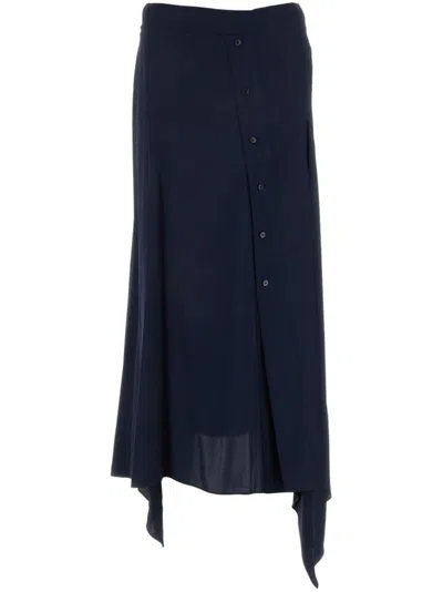 STELLA MCCARTNEY ASYMMETRIC STRETCH-DESIGN SKIRT