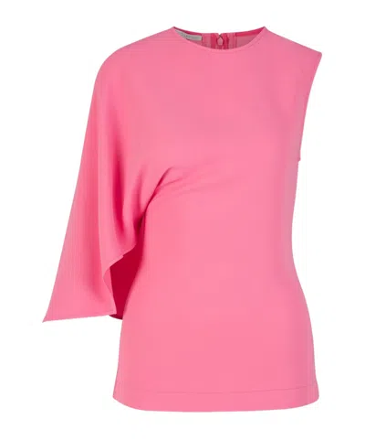 Stella Mccartney Asymmetric T-shirt In Pink
