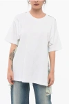 Stella Mccartney Asymmetric T-shirt With Chiffon Detail