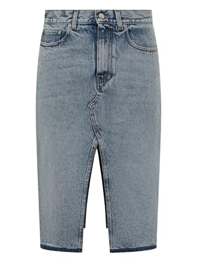 STELLA MCCARTNEY ASYMMETRICAL DENIM SKIRT