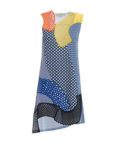 Stella Mccartney Asymmetrical Dress In Blue