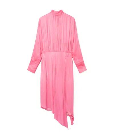 Stella Mccartney Asymmetrical Hem Dress In Pink
