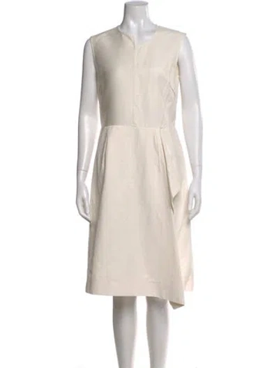 Pre-owned Stella Mccartney Asymmetrical Knee-length Dress In Neutral