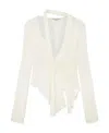 Stella Mccartney Asymmetric Seam Cut-out Shirt In White